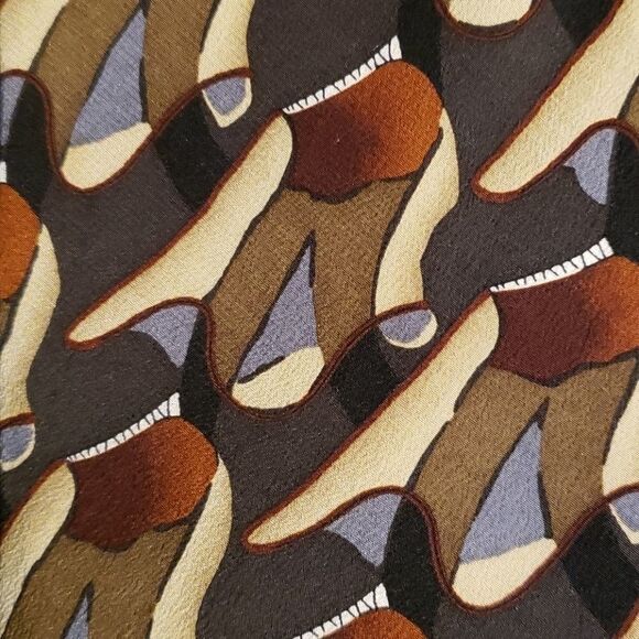 J. Garcia, lady with argyle socks, silk tie - Picture 2 of 4